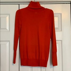 J Crew orange turtleneck